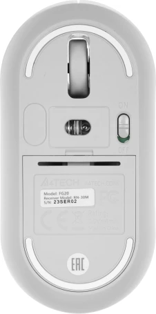 A4Tech Fstyler FG20, беспроводная, 2000dpi, белый