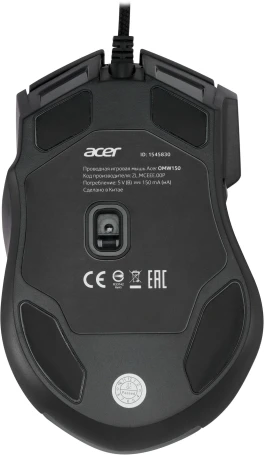 Acer OMW150, проводная, 4800dpi, черный