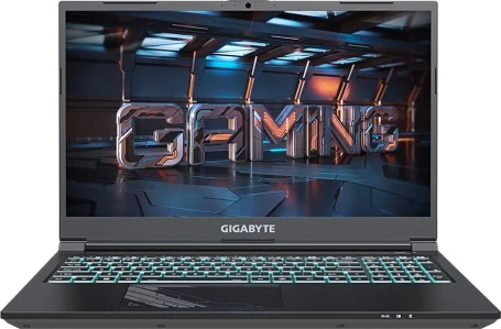 Ноутбук Gigabyte G5 Core i7 13620H 16Gb SSD1Tb NVIDIA GeForce RTX4060 8Gb 15.6" IPS FHD (1920x1080) FreeDOS black WiFi BT Cam (KF5-H3KZ354KD)