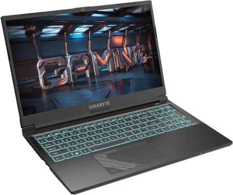Ноутбук Gigabyte G5 Core i7 13620H 16Gb SSD1Tb NVIDIA GeForce RTX4060 8Gb 15.6" IPS FHD (1920x1080) FreeDOS black WiFi BT Cam (KF5-H3KZ354KD)
