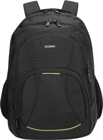 Рюкзак для ноутбука 15.6" Digma Stash S1 черный полиэстер (DGBP15S1BK)