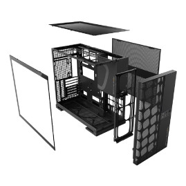 Geometric Future Model 5 Vent Black, E-ATX, Black, 1AM5VTBK00100