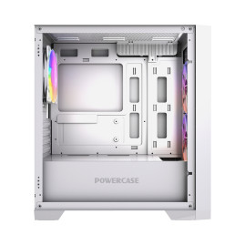 Powercase Alisio Micro Z3W ARGB V2, mATX, 3x120mm ARGB, White, CAMZW-A3-V2