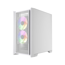 Powercase Alisio Micro Z3W ARGB V2, mATX, 3x120mm ARGB, White, CAMZW-A3-V2