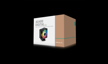 DEEPCOOL AG400 DIGITAL BK ARGB LGA1700/1200/115X/AM5/AM4 TDP 220W FAN 120mm