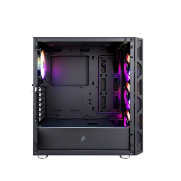 1STPLAYER FIREBASE XP, ATX, 4x120mm FRGB, Black, XP-BK-4F1
