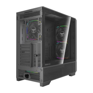 Powercase AX5, ATX, 5x120mm ARGB, Black, CJXA-A5
