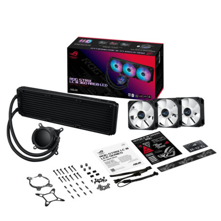 ASUS ROG STRIX LC III 360 ARGB LCD, LGA1851/1700/1200/115X/AM5/AM4, 90RC00W1-M0UAY0, черный