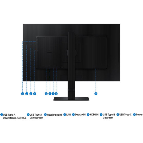 27" Samsung UHD S27D804UAI, черный