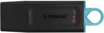 Память USB Flash Kingston 64 Гб DataTraveler Exodia USB 3.2 (черный/голубой)