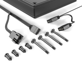 Вентилятор ID-COOLING AS-120-ARGB-K 120x120x25мм (60шт./кор, PWM, резиновые углы, черный, 300-2000об/мин, супертихий) BOX