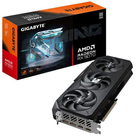 Gigabyte AMD Radeon RX 9070 GAMING OC 16GB GDDR6 256bit 2xDP 2xHDMI 3FAN (GV-R9070GAMING OC-16GD)