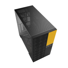 Geometric Future Model 5 Vent Black Yellow, E-ATX, Black Yellow, 1AM5VTBY00100
