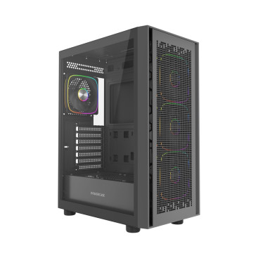 Powercase ByteFlow Black V2, ATX, 4x120mm ARGB, Black, CBFB-A4-V2