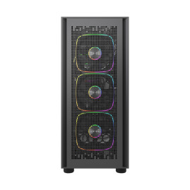 Powercase ByteFlow Black V2, ATX, 4x120mm ARGB, Black, CBFB-A4-V2