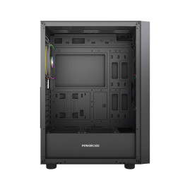 Powercase ByteFlow Black V2, ATX, 4x120mm ARGB, Black, CBFB-A4-V2