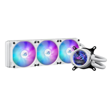 ASUS ROG STRIX LC III 360 ARGB LCD WHT, LGA1851/1700/1200/115X/AM5/AM4, 90RC00W2-M0UAY0, белый