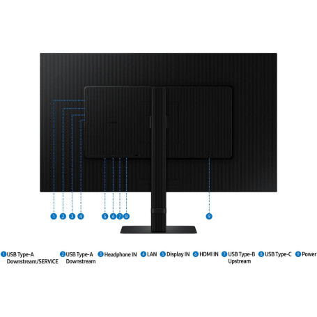 32" Samsung UHD S32D804UAI, черный
