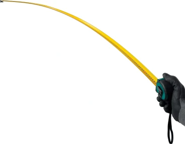 Рулетка геодезическая Kraftool 34127-10 дл.полотна 10м изм.шкала в см зацеп двусторонний магнитный зеленый