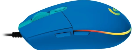 Logitech G203 LightSync, проводная, 8000dpi, синий
