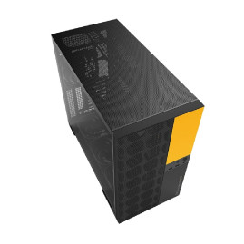 Geometric Future Model 5 Vent Black Yellow with fans, E-ATX, 5x140mm ARGB, Black Yellow, 1AM5VTBY01100