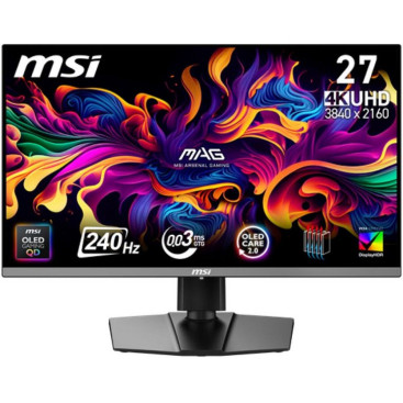 26.5" MSI 4K MAG 272UP QD-OLED X24, черный