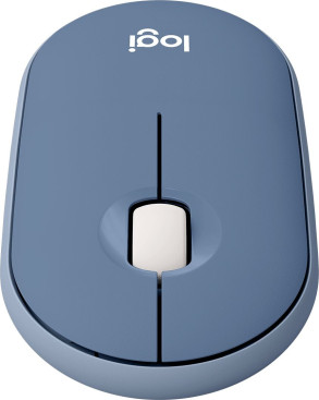 Logitech Pebble M350, беспроводная, 1000dpi, синий