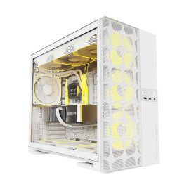 Geometric Future Model 5 Vent White, E-ATX, White, 1AM5VTWT00100