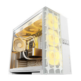Geometric Future Model 5 Vent White, E-ATX, White, 1AM5VTWT00100