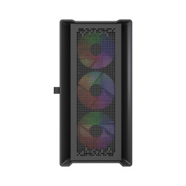 Powercase ByteFlow Micro Black LE, mATX, 4x120mm ARGB, Black, CAMBFB-A4-LE