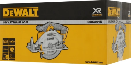 Циркулярная пила (дисковая) DeWalt DCS391N (ручная) D диска.:165мм (DCS391N-XJ)