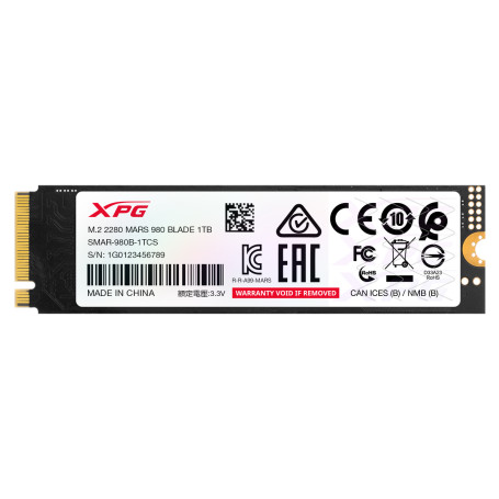 ADATA Mars 980 Blade 1TB M.2 2280 PCIe Gen5x4 SMAR-980B-1TCS