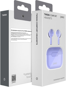 PERO Беспроводные наушники TWS06 Comfort фиолетовый (Фиолетовый)