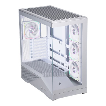 1STPLAYER GM7 ARGB, ATX, 4x120mm ARGB, Silver, GM7-SV-3FN7R-W-1FN7-W