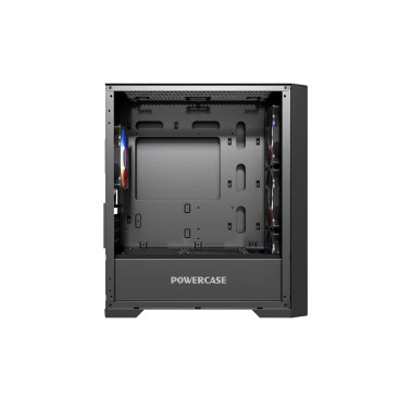 Powercase ByteFlow Micro Black, mATX, 4x120mm ARGB, Black, CAMBFB-A4