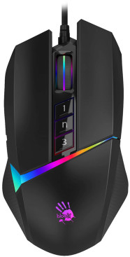 A4Tech Bloody W60 Max, проводная, 10000dpi, черный