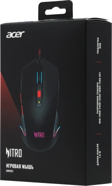 Acer Nitro OMW301, проводная, 7200dpi, черный