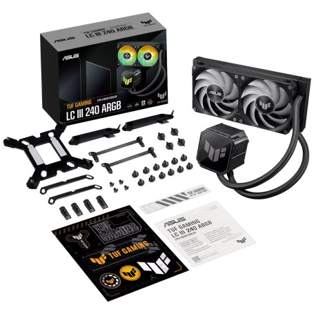 ASUS TUF GAMING LC III 240 ARGB, LGA1851/1700/1200/115X/AM5/AM4, 90RC01J1-B0EAY0, черный