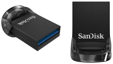 Память USB Flash Sandisk 128 Гб Ultra Fit USB 3.2 (черный)