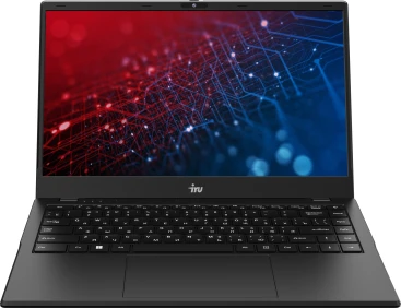 Ноутбук IRU Planio 14ING N-series N100 8Gb SSD512Gb Intel UHD Graphics 14" IPS FHD (1920x1080) FreeDOS black WiFi BT Cam 6000mAh (2058899)