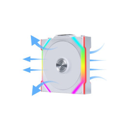 Вентилятор Lian Li UNI FAN SL WIRELESS 120 Reverse Blade / 12RSL1W1W WHITE / 120x124,5x28мм (PWM, ARGB, 2000 об/мин (Max.), 31dBa) / G99.12RSL1W1W.R0