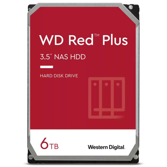WD Red Plus 6TB 3.5" SATA 6Gb/s 5400rpm 256MB (WD60EFPX)