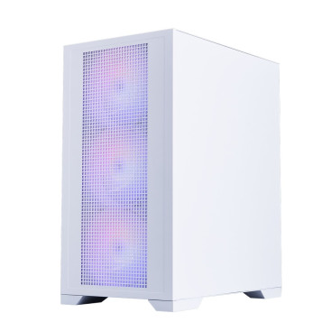 1STPLAYER Go2 ARGB, mATX, 4x120mm ARGB, White, Go2-WH-4F7-W