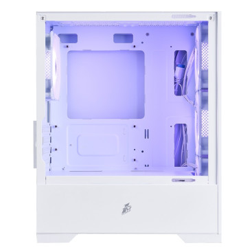 1STPLAYER Go2 ARGB, mATX, 4x120mm ARGB, White, Go2-WH-4F7-W