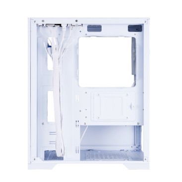 1STPLAYER Go2 ARGB, mATX, 4x120mm ARGB, White, Go2-WH-4F7-W