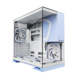 Geometric Future Model 5 White Blue with fans, E-ATX, 5x140mm ARGB, White Blue, 1AM5WKPB01100