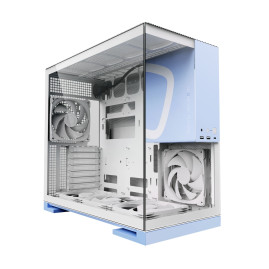 Geometric Future Model 5 White Blue with fans, E-ATX, 5x140mm ARGB, White Blue, 1AM5WKPB01100