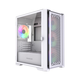 Powercase ByteFlow Micro White LE, mATX, 4x120mm ARGB, White, CAMBFW-A4-LE