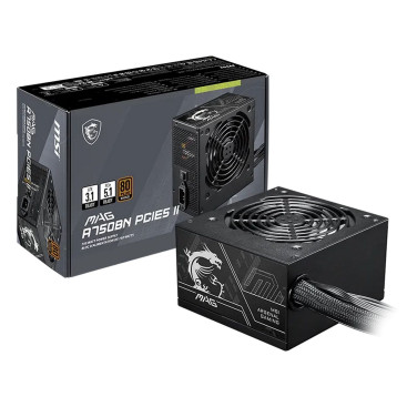 MSI MAG A750BN PCIE5 II, 750W, 80 PLUS Bronze, 306-7ZPSX11-CE0, черный