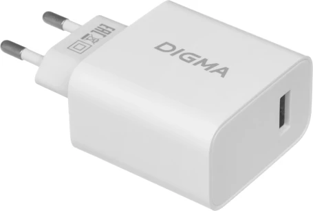 Сетевое зар./устр. Digma DGWC-1U-2.1A-WG 10.5W 2.1A USB универсальное белый